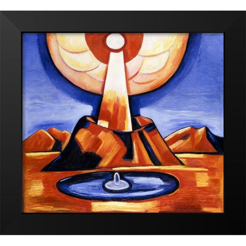 Yliaster-Paracelsus Black Modern Wood Framed Art Print by Hartley, Marsden