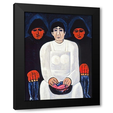 The Lost Felice Black Modern Wood Framed Art Print by Hartley, Marsden