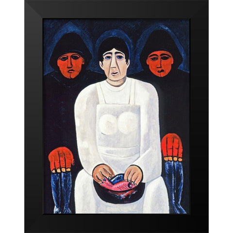 The Lost Felice Black Modern Wood Framed Art Print by Hartley, Marsden