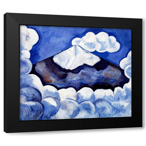 Popocatepetl-Spirited Morning Black Modern Wood Framed Art Print by Hartley, Marsden