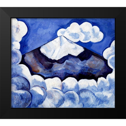 Popocatepetl-Spirited Morning Black Modern Wood Framed Art Print by Hartley, Marsden