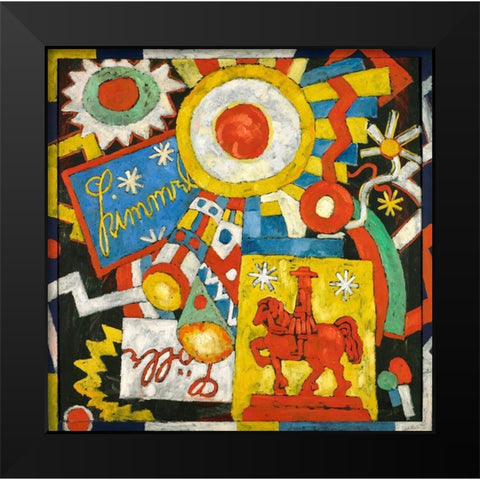 Himmel Black Modern Wood Framed Art Print by Hartley, Marsden