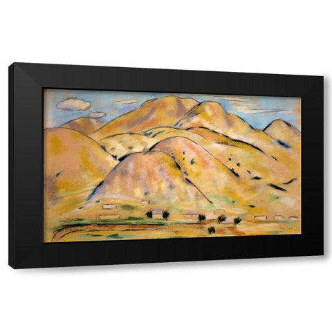 Arroyo Hondo Black Modern Wood Framed Art Print with Double Matting by Hartley, Marsden