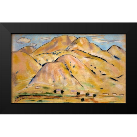 Arroyo Hondo Black Modern Wood Framed Art Print by Hartley, Marsden