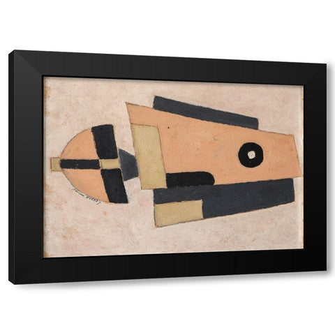 Movement-Bermuda Black Modern Wood Framed Art Print by Hartley, Marsden