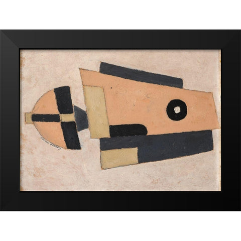 Movement-Bermuda Black Modern Wood Framed Art Print by Hartley, Marsden
