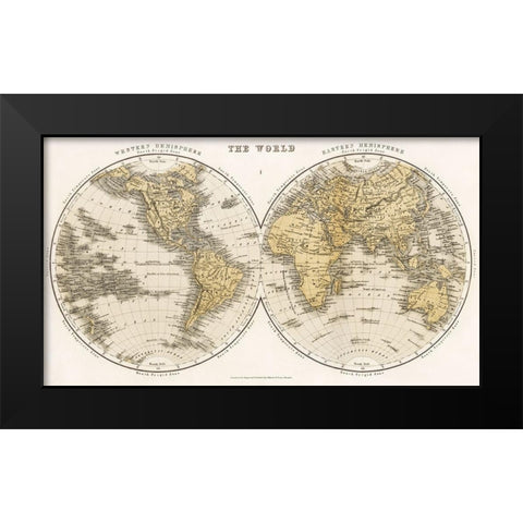A Cyclopedia of Geography 1859 Black Modern Wood Framed Art Print by Bryce, James