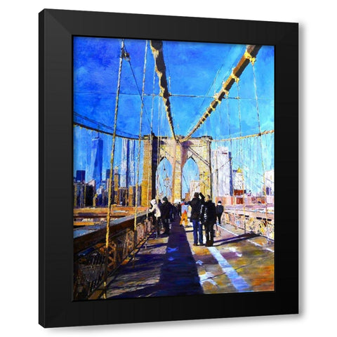 Brooklyn Heights Black Modern Wood Framed Art Print by Ghanooni, Sarah