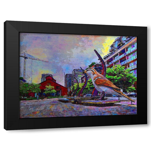 Craft Black Modern Wood Framed Art Print with Double Matting by Ghanooni, Sarah