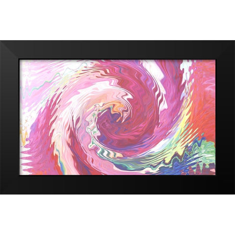 Good Vibrations II Black Modern Wood Framed Art Print by Ghanooni, Sarah