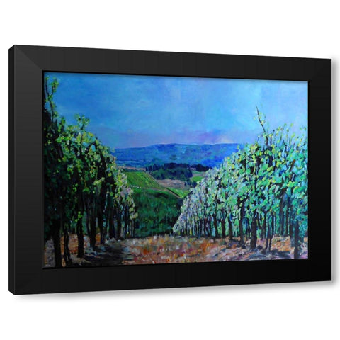 Hillsides of Tuscany Black Modern Wood Framed Art Print by Ghanooni, Sarah