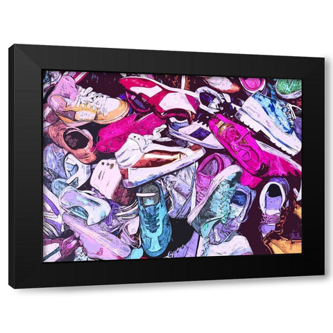 Paradise Black Modern Wood Framed Art Print with Double Matting by Ghanooni, Sarah