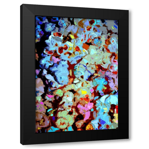 Poppin Black Modern Wood Framed Art Print by Ghanooni, Sarah