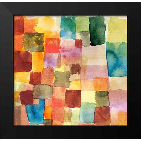 Untitled Abstract Black Modern Wood Framed Art Print by Klee, Paul