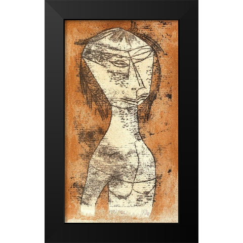 The Saint of the Inner Light Black Modern Wood Framed Art Print by Klee, Paul