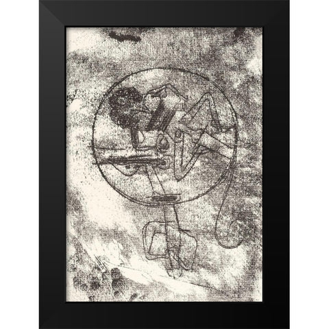 The Loved One Black Modern Wood Framed Art Print by Klee, Paul
