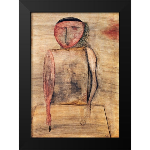 Doctor Black Modern Wood Framed Art Print by Klee, Paul