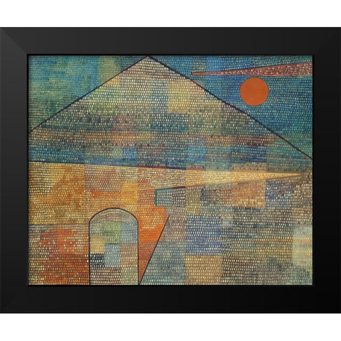 Ad Parnassum 1932 Black Modern Wood Framed Art Print by Klee, Paul