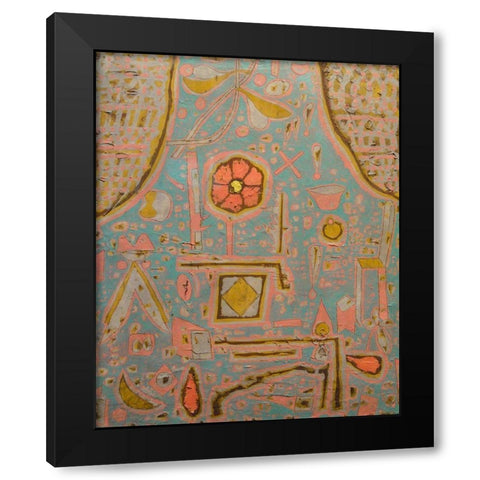 Efflorescence 1937 Black Modern Wood Framed Art Print by Klee, Paul