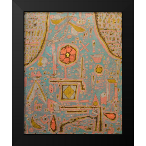 Efflorescence 1937 Black Modern Wood Framed Art Print by Klee, Paul