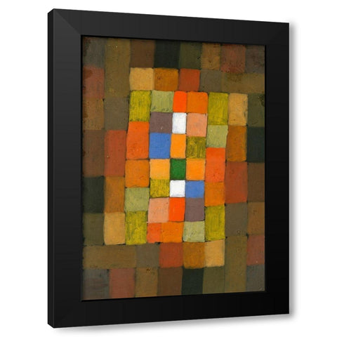 Static Dynamic Graduation 1923 Black Modern Wood Framed Art Print with Double Matting by Klee, Paul