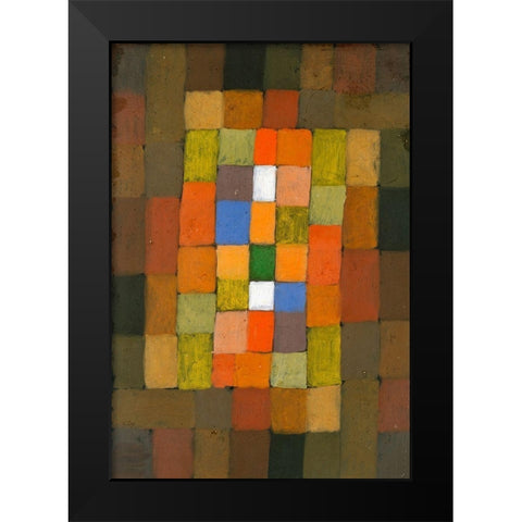Static Dynamic Graduation 1923 Black Modern Wood Framed Art Print by Klee, Paul