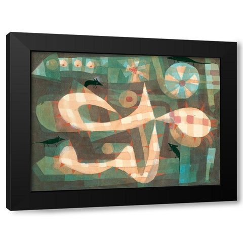 The Barbed Noose with the Mice 1923 Black Modern Wood Framed Art Print with Double Matting by Klee, Paul