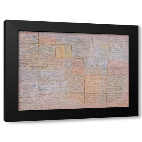 Clarification Black Modern Wood Framed Art Print by Klee, Paul