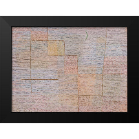 Clarification Black Modern Wood Framed Art Print by Klee, Paul