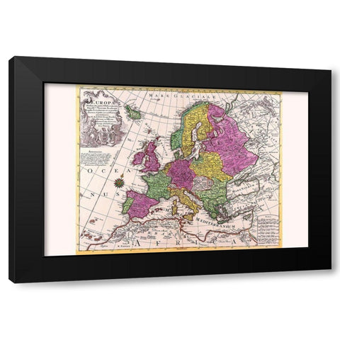 Europe Black Modern Wood Framed Art Print with Double Matting by Lotter, Conrad