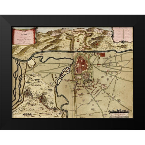 Verucca 1700 Black Modern Wood Framed Art Print by Beeck, Anna