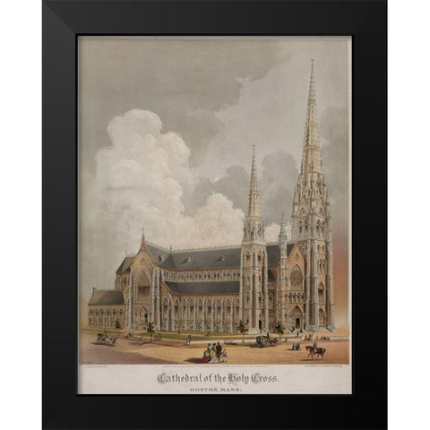 Cathedral of the Holy Cross Black Modern Wood Framed Art Print by Buford