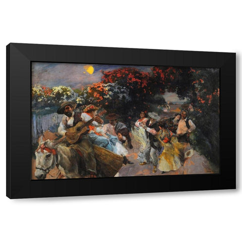 The Last Dance Black Modern Wood Framed Art Print with Double Matting by Sorolla, Joaquin