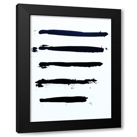 Redacted Breakup Black Modern Wood Framed Art Print with Double Matting by Clement, Diane