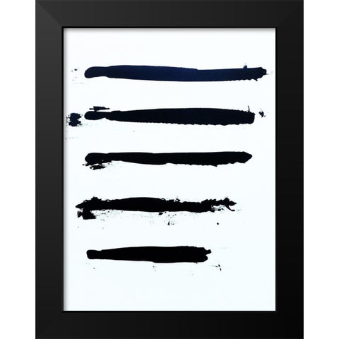 Redacted Breakup Black Modern Wood Framed Art Print by Clement, Diane