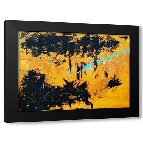 West Bound Black Modern Wood Framed Art Print by Clement, Diane