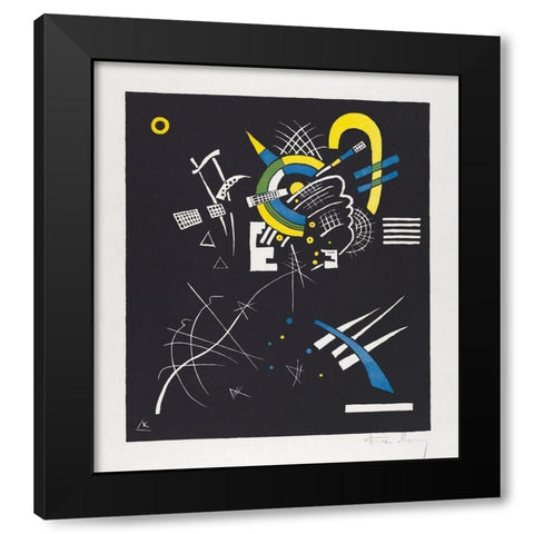 Kleine Welten VII-Small Worlds VII 1922 Black Modern Wood Framed Art Print by Kandinsky, Wassily