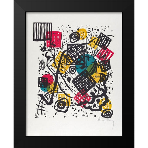 Kleine Welten V-Small Worlds V 1922 Black Modern Wood Framed Art Print by Kandinsky, Wassily