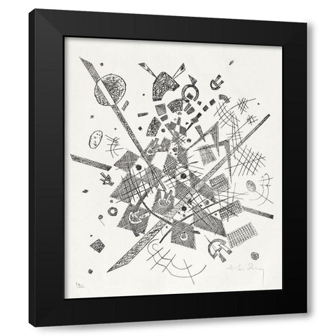 Kleine Welten IX-Small Worlds IX 1922 Black Modern Wood Framed Art Print by Kandinsky, Wassily