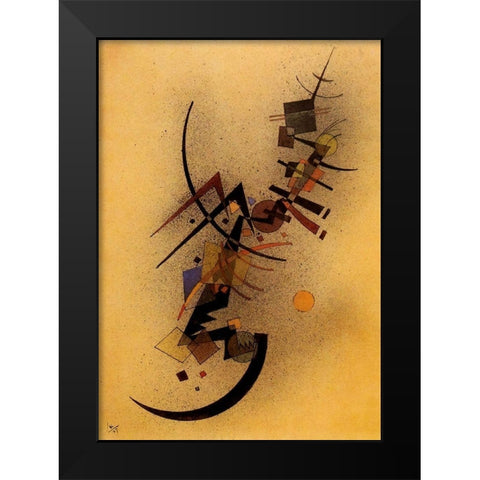 Capriccio 1927 Black Modern Wood Framed Art Print by Kandinsky, Wassily