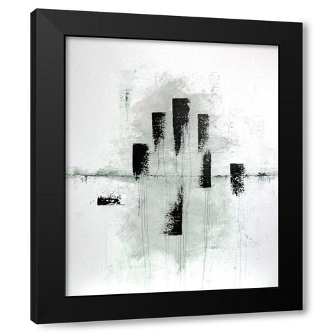 Passage Black Modern Wood Framed Art Print with Double Matting by Clement, Diane