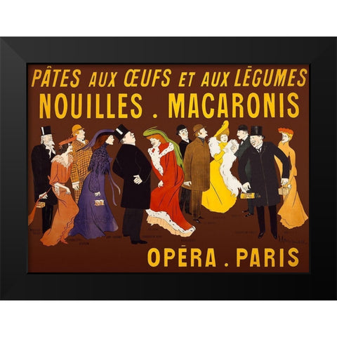 Celebrities holding packages of the product Black Modern Wood Framed Art Print by Cappiello, Leonetto