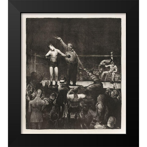 Introducing the champion Black Modern Wood Framed Art Print by Bellows, George