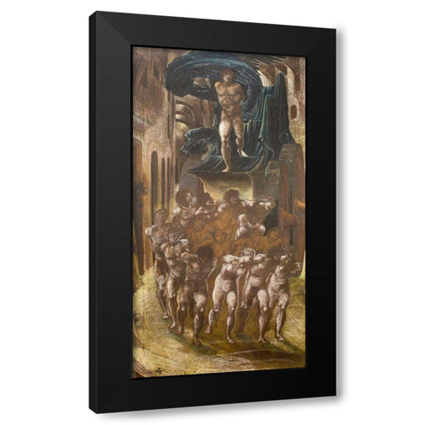 The Car of Love-or Loves Wayfaring Black Modern Wood Framed Art Print by Burneâ€“Jones, Edward