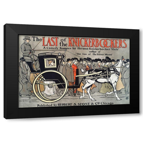 The Last of the Knickerbockers Black Modern Wood Framed Art Print with Double Matting by Penfield, Edward