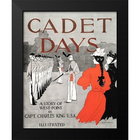 Cadet Days Black Modern Wood Framed Art Print by Penfield, Edward