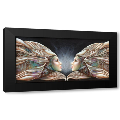 A Time to Reflect Black Modern Wood Framed Art Print by Ferraro
