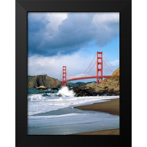 The Golden Gate Bridge Black Modern Wood Framed Art Print by Highsmith, Carol