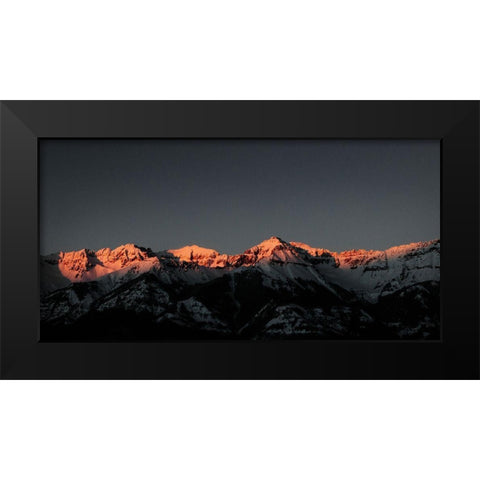 Mountain sunset view from Telluride-Colorado Black Modern Wood Framed Art Print by Highsmith, Carol