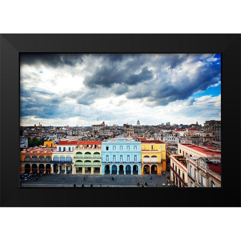 View of Havana-Cuba Black Modern Wood Framed Art Print by Highsmith, Carol